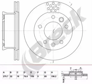 Тормозной диск BRECK купить